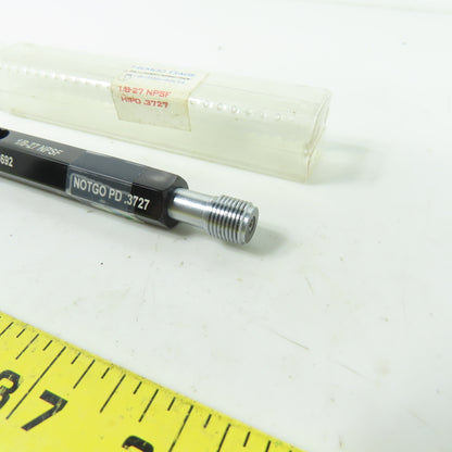 Hemco Thread Plug Gauge 1/8-27 NPTF GO PD .3692 NOT GO PD .3727