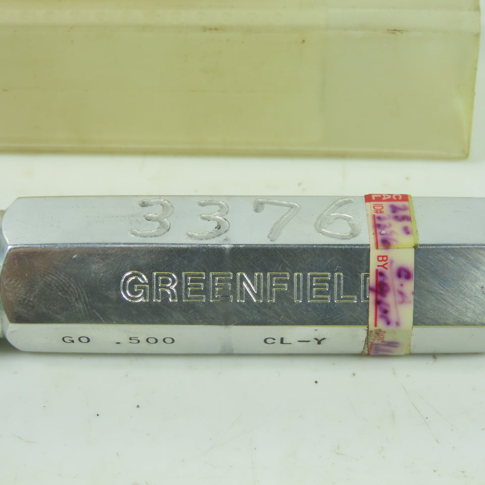 Greenfield 3376 Thread Plug Gauge GO .500 CL-Y