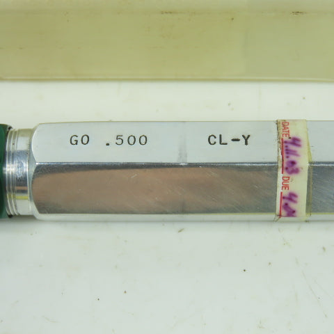 Greenfield 3376 Thread Plug Gauge GO .500 CL-Y