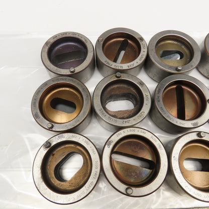 Mate Misc. Lot Oval Oblong Obround CNC Turret Dies 2.250 OD Lot Of 18
