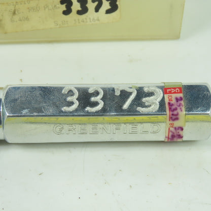 Greenfield 3373 Thread Plug Gauge GO .406 CL-Y