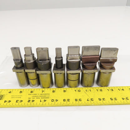 Mate Misc. Oblong Oval CNC Turret Punches Lot Of 8