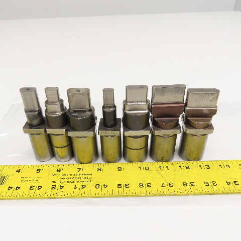 Mate Misc. Oblong Oval CNC Turret Punches Lot Of 8