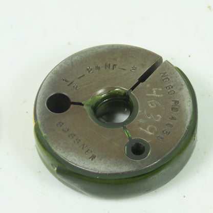 Tread Ring Gauge NO GO 3/8-24 1/2-20 1/4-28 Lot Of 3