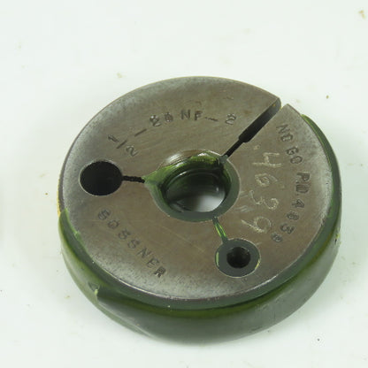 Tread Ring Gauge NO GO 3/8-24 1/2-20 1/4-28 Lot Of 3