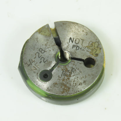 Tread Ring Gauge NO GO 3/8-24 1/2-20 1/4-28 Lot Of 3