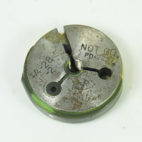 Tread Ring Gauge NO GO 3/8-24 1/2-20 1/4-28 Lot Of 3