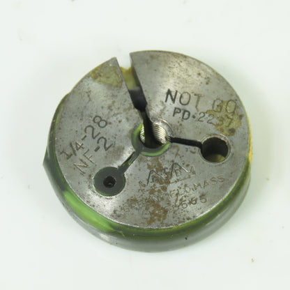Tread Ring Gauge NO GO 3/8-24 1/2-20 1/4-28 Lot Of 3