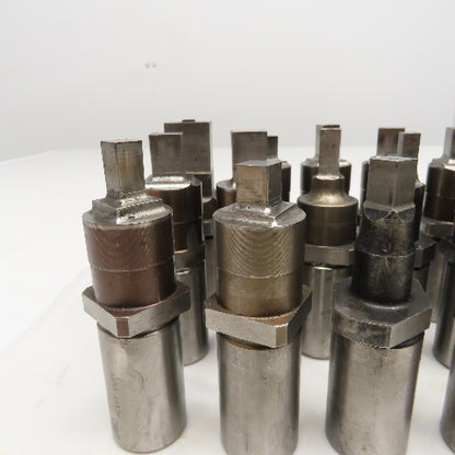 Mate Huge Lot Misc. Square CNC Turret Punches .500 .375 .250 Lot Of