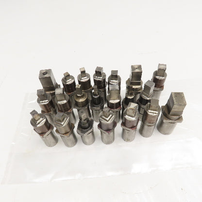 Mate Huge Lot Misc. Square CNC Turret Punches .500 .375 .250 Lot Of