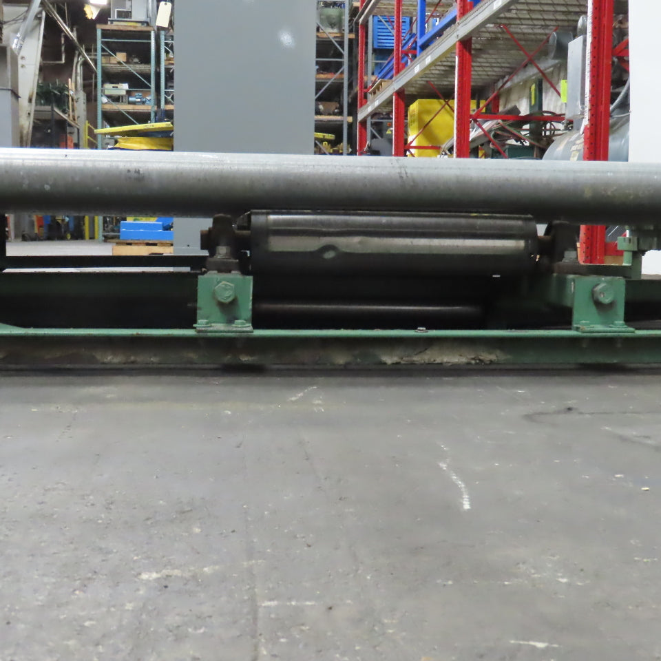 87-1/2" W x 78" L Heavy Duty Gravity Pallet Case Conveyor Section 2.5"OD 83" BF