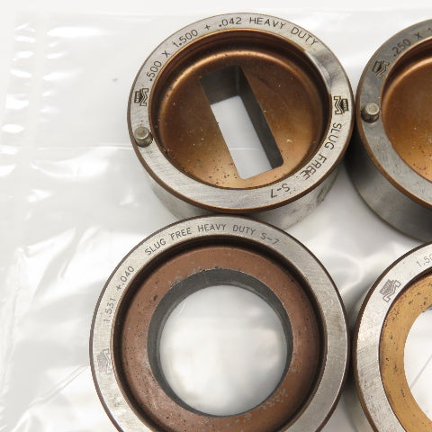 Mate Misc. Lot Round Rectangle CNC Turret Dies 2-3/4" OD Lot Of 6