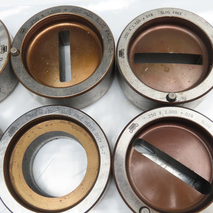 Mate Misc. Lot Round Rectangle CNC Turret Dies 2-3/4" OD Lot Of 6