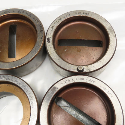 Mate Misc. Lot Round Rectangle CNC Turret Dies 2-3/4" OD Lot Of 6
