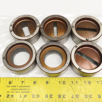 Mate Misc. Lot Round Rectangle CNC Turret Dies 2-3/4" OD Lot Of 6