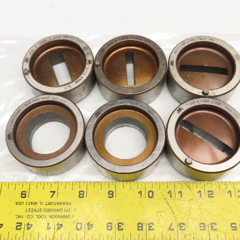 Mate Misc. Lot Round Rectangle CNC Turret Dies 2-3/4" OD Lot Of 6
