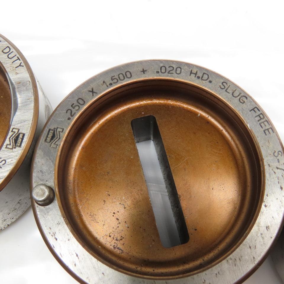 Mate Misc. Lot Round Rectangle CNC Turret Dies 2-3/4" OD Lot Of 6