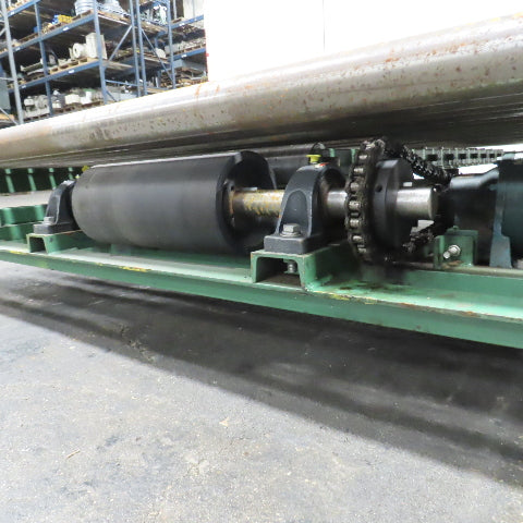 78" x 87-1/2" W Belt Driven Power Roller Pallet Conveyor 2.5"OD 19FPM Needs Belt