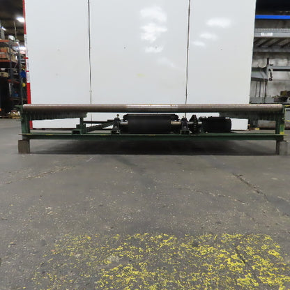 78" x 87-1/2" W Belt Driven Power Roller Pallet Conveyor 2.5"OD 19FPM Needs Belt
