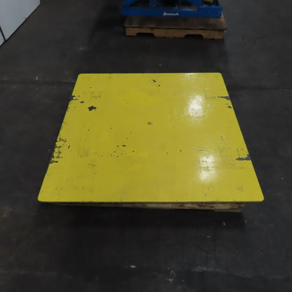 48" x 48" Rotating Lift Table Top ONLY (Believed To Be For A Bishamon)