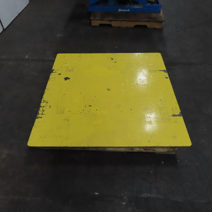 48" x 48" Rotating Lift Table Top ONLY (Believed To Be For A Bishamon)