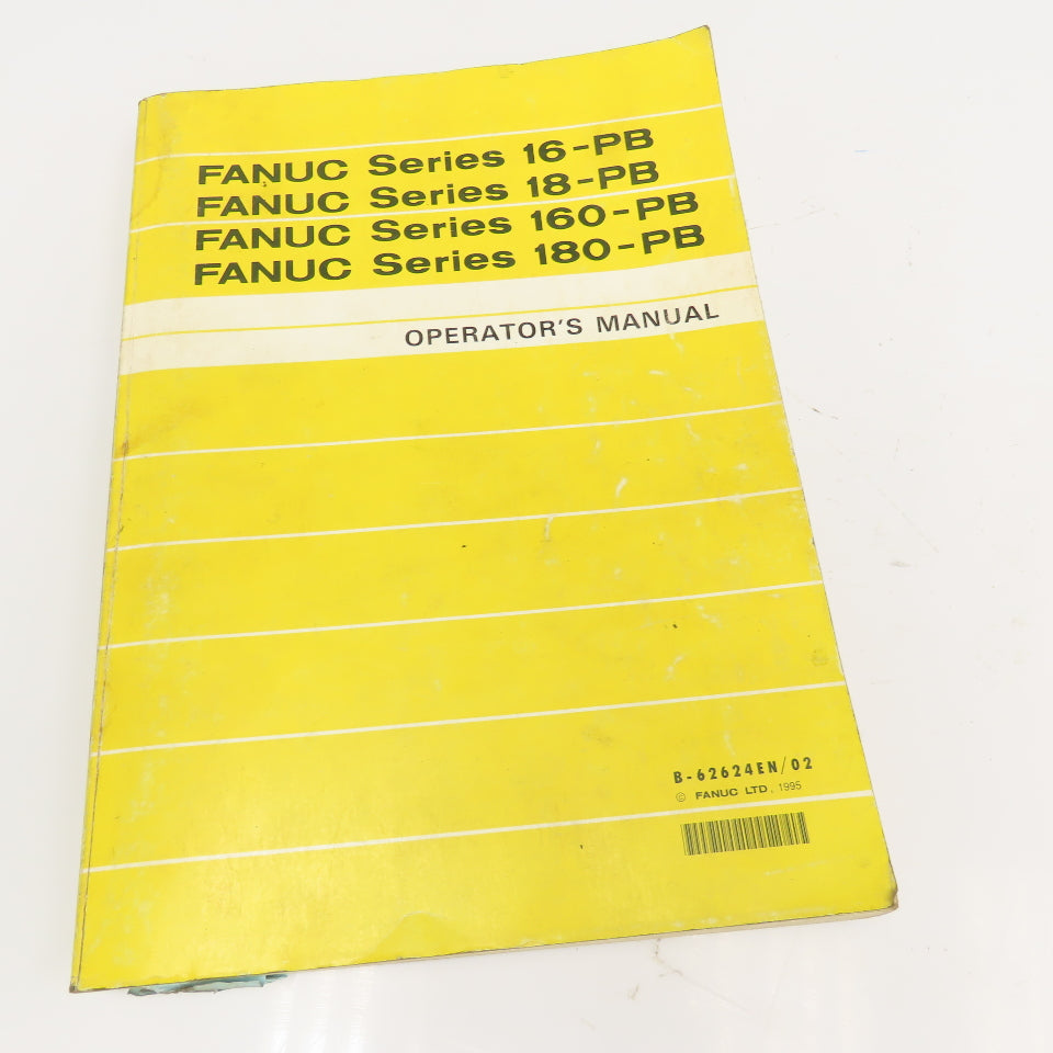 Fanuc B-65165E B-62624EN Series 16-PB 160-PB 180-PB Manuals Lot Of 3