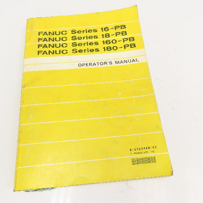 Fanuc B-65165E B-62624EN Series 16-PB 160-PB 180-PB Manuals Lot Of 3