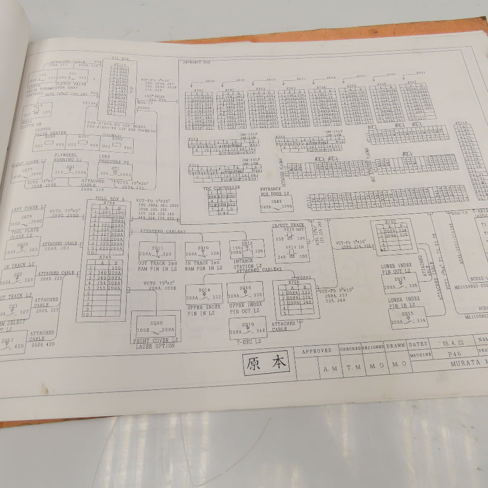 Muratec Murata Wiedemann M5000 Turret Punch Electrical Diagram Manual
