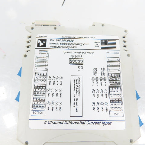 Acromag BusWorks XT Serie XT1212-000 8-Channel Differential Current Input Module