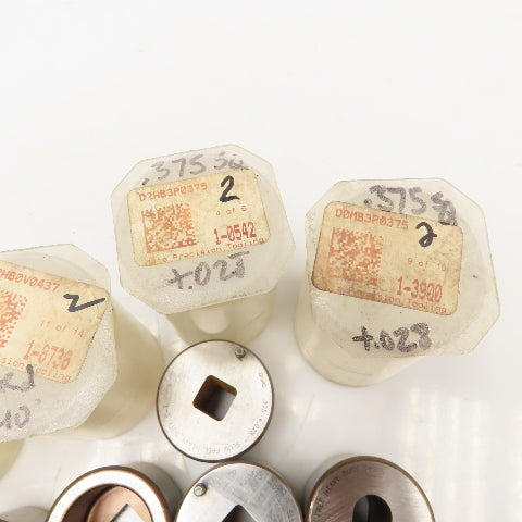 Mate Misc. Unused Shape CNC Turret Die Lot 1-9/16" OD Lot Of 9
