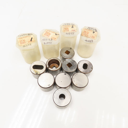 Mate Misc. Unused Shape CNC Turret Die Lot 1-9/16" OD Lot Of 9