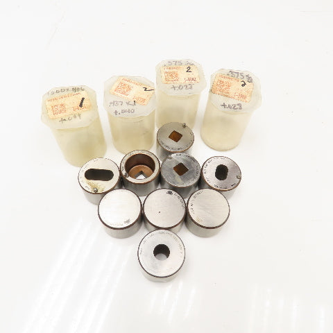 Mate Misc. Unused Shape CNC Turret Die Lot 1-9/16" OD Lot Of 9
