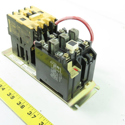 Allen Bradley 109-A24ND3-E 600VAC Motor Starter 3Ph 120V Coil W/592-JOV16 Relay