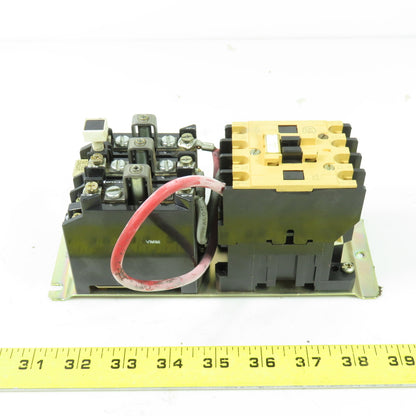Allen Bradley 109-A24ND3-E 600VAC Motor Starter 3Ph 120V Coil W/592-JOV16 Relay