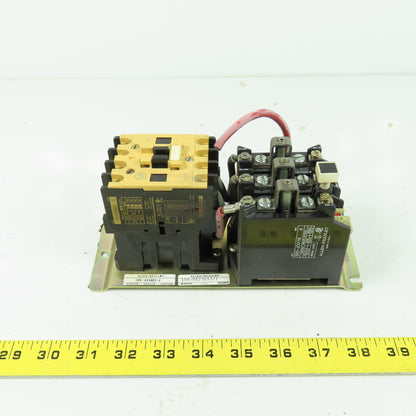 Allen Bradley 109-A24ND3-E 600VAC Motor Starter 3Ph 120V Coil W/592-JOV16 Relay
