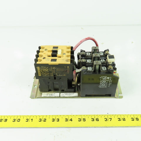 Allen Bradley 109-A24ND3-E 600VAC Motor Starter 3Ph 120V Coil W/592-JOV16 Relay