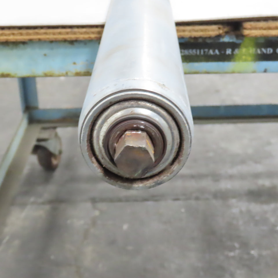 2.5" OD x 82-1/4" Gravity Conveyor Roller Galvanized Steel 83-3/4" OAL