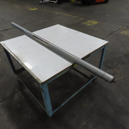 2.5" OD x 82-1/4" Gravity Conveyor Roller Galvanized Steel 83-3/4" OAL
