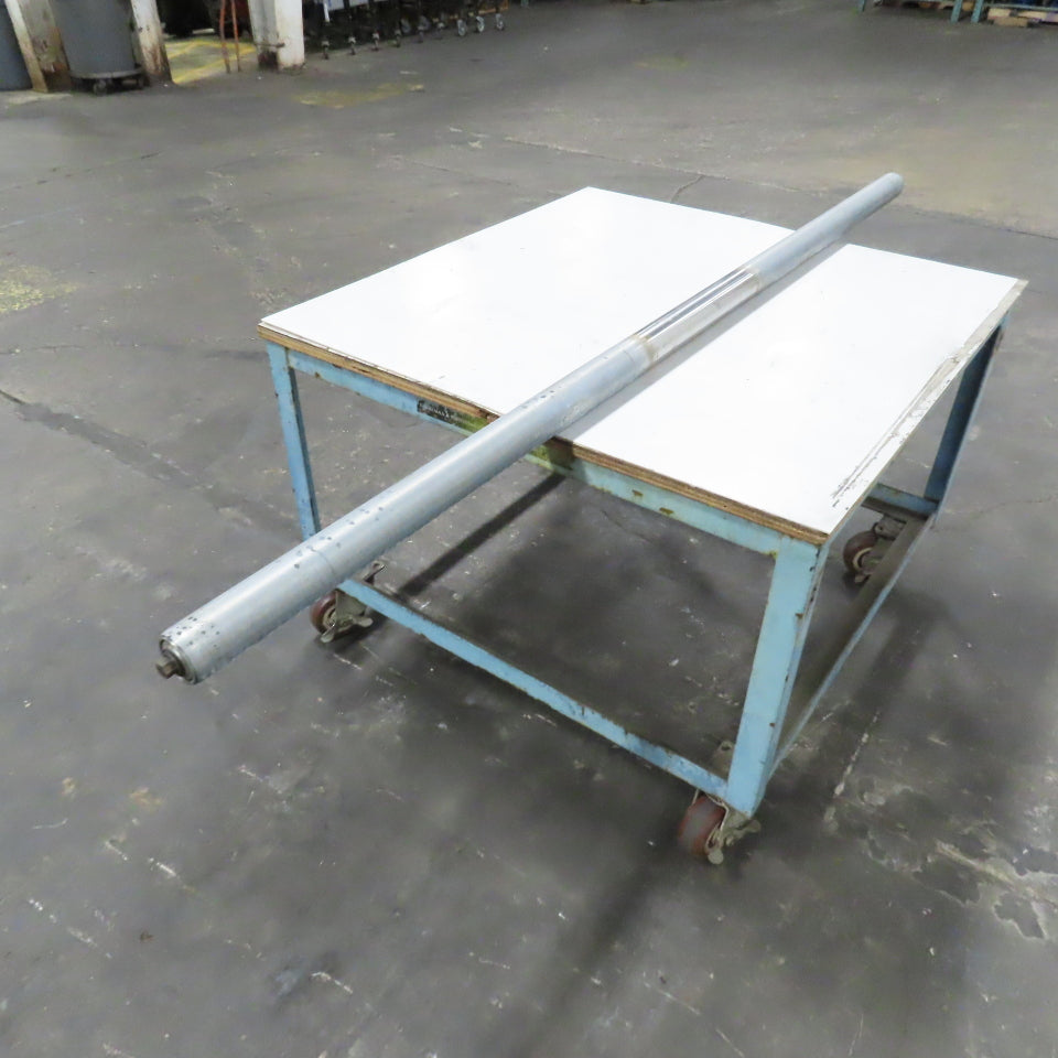 2.5" OD x 82-1/4" Gravity Conveyor Roller Galvanized Steel 83-3/4" OAL