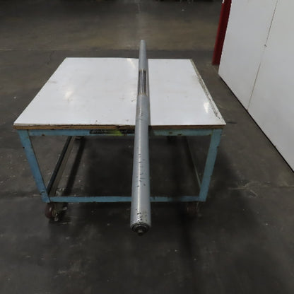 2.5" OD x 82-1/4" Gravity Conveyor Roller Galvanized Steel 83-3/4" OAL