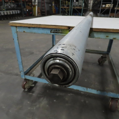 2.5" OD x 82-1/4" Gravity Conveyor Roller Galvanized Steel 83-3/4" OAL