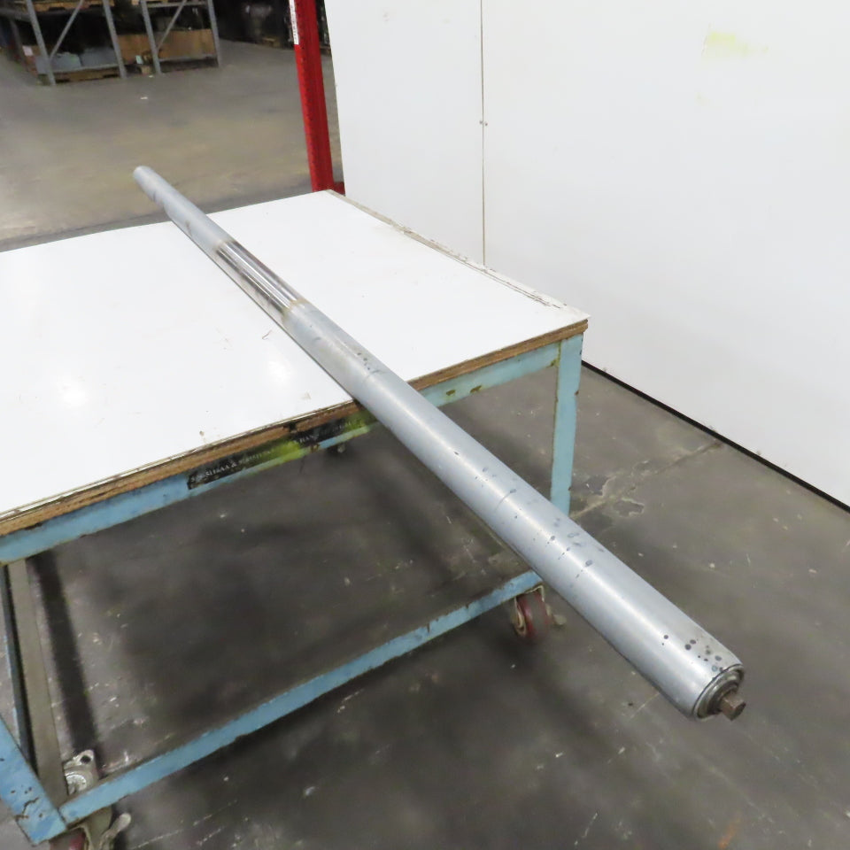 2.5" OD x 82-1/4" Gravity Conveyor Roller Galvanized Steel 83-3/4" OAL