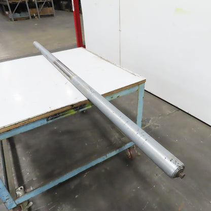 2.5" OD x 82-1/4" Gravity Conveyor Roller Galvanized Steel 83-3/4" OAL
