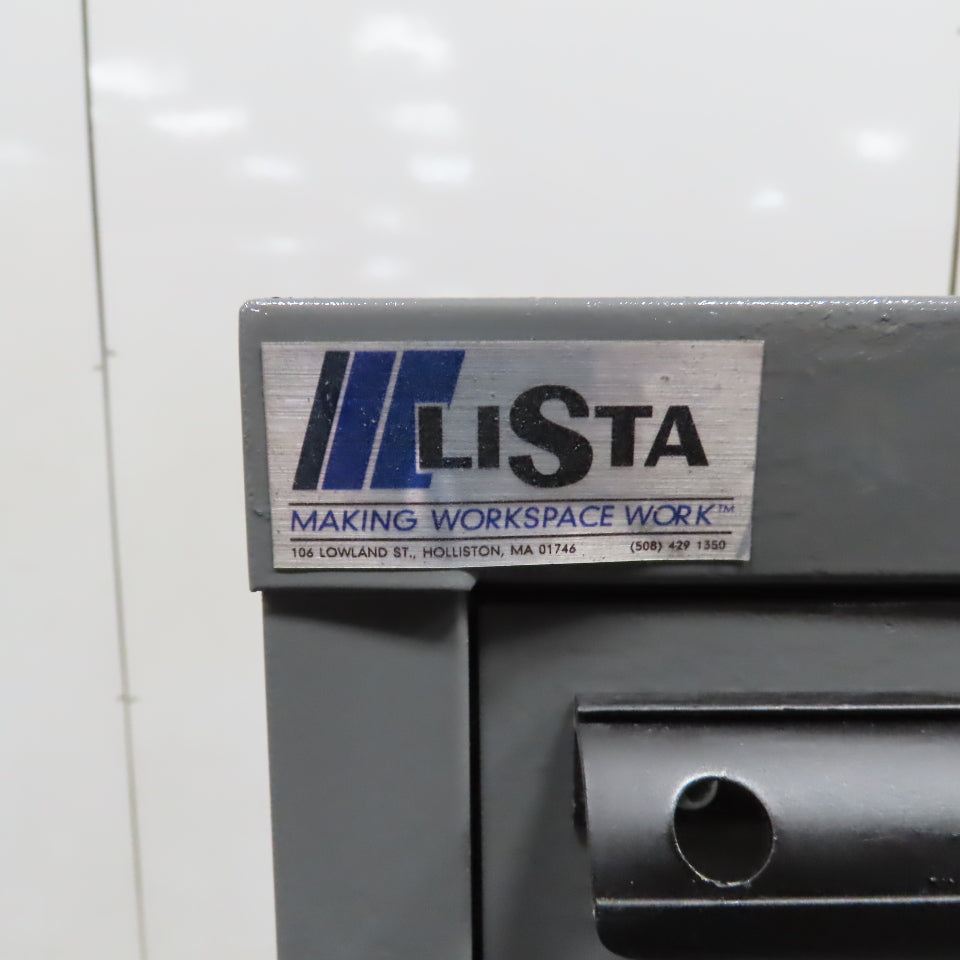 Lista 9 Drawer Industrial Small Parts Tool Storage Cabinet 28 x 28 x 60" Painted