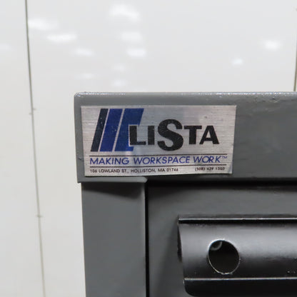 Lista 9 Drawer Industrial Small Parts Tool Storage Cabinet 28 x 28 x 60" Painted