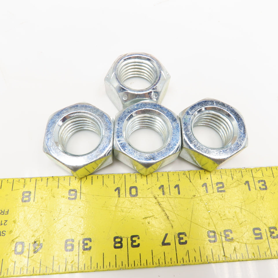 1-8 All Metal Lock Nut Grade C Zinc Plated Lot Of 48