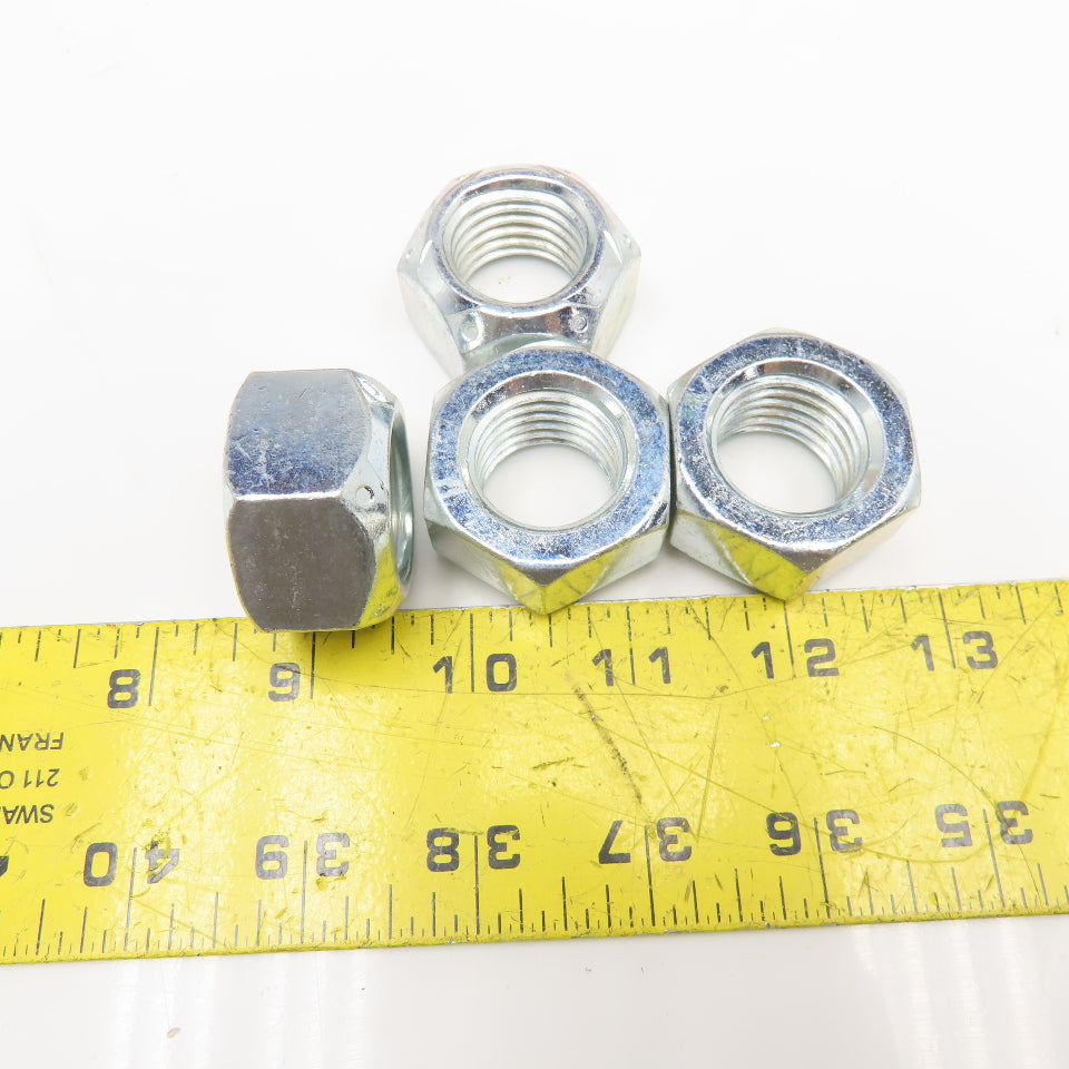1-8 All Metal Lock Nut Grade C Zinc Plated Lot Of 48