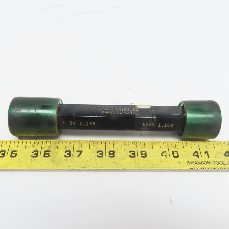 1.165 Go 1.268 No Go Smooth Pin Plug Gauge