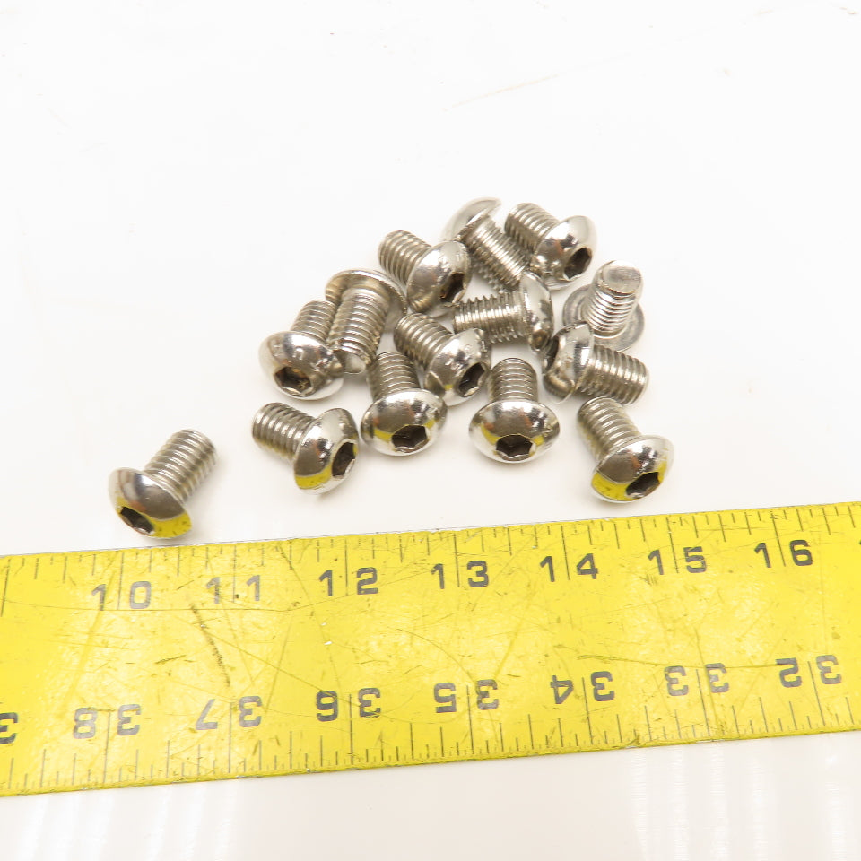 1/2-13 x 3/4" Button Socket Cap Screw Stainless Steel Lot Of 100