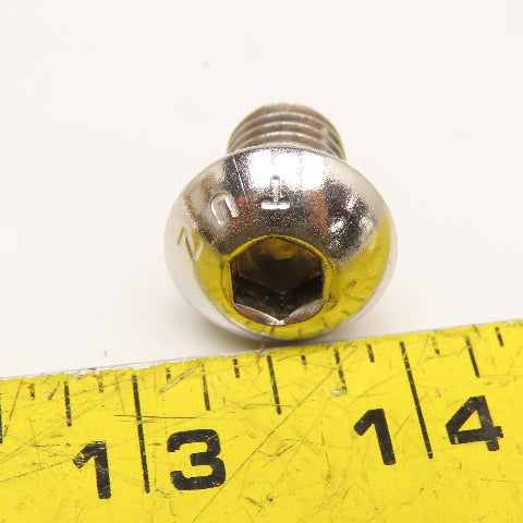 1/2-13 x 3/4" Button Socket Cap Screw Stainless Steel Lot Of 100